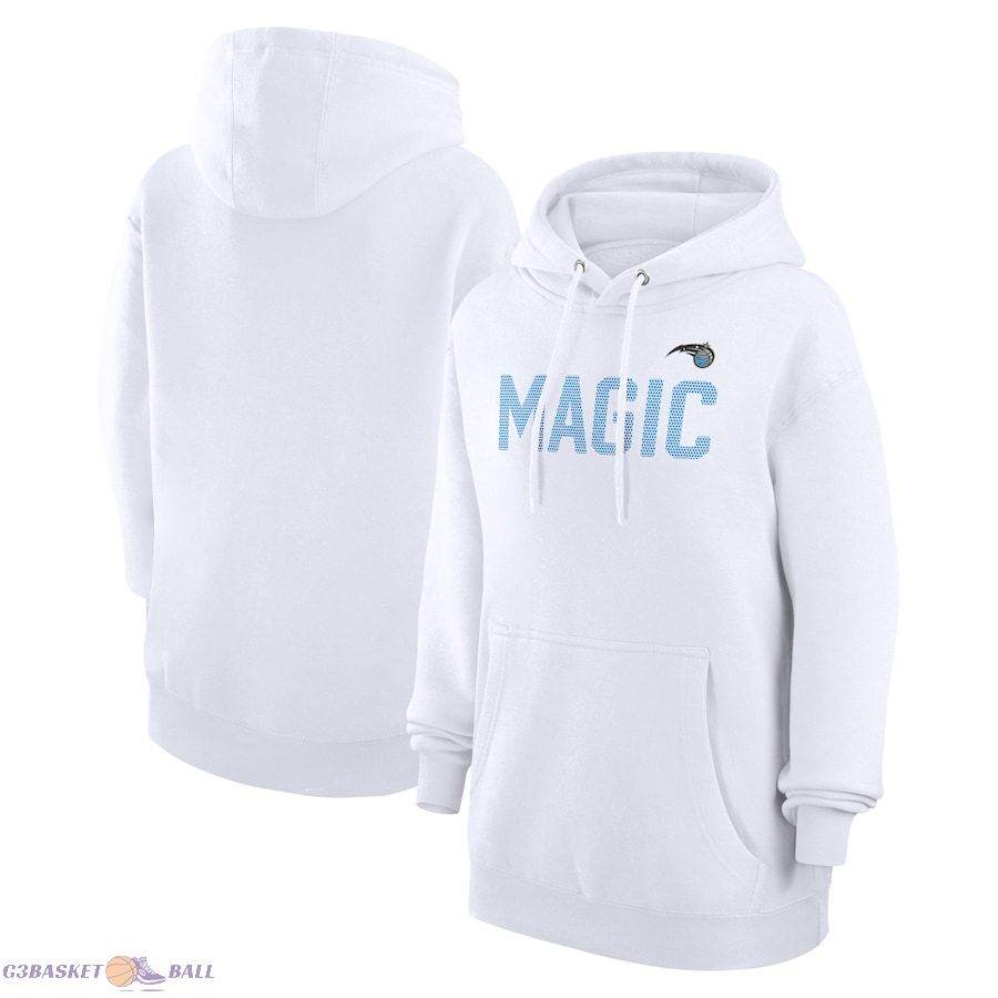 Women's Orlando Magic G-III 4Her by Carl Banks White Dot Print Pullover Hoodie