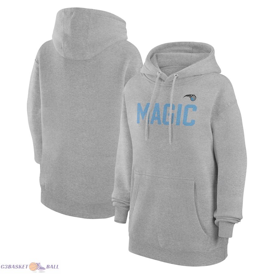 Women's Orlando Magic G-III 4Her by Carl Banks Heather Gray Dot Print Pullover Hoodie