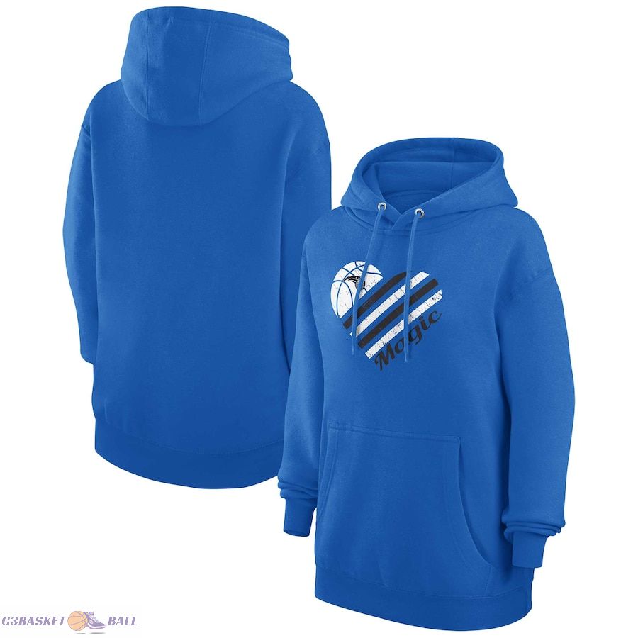 Women's Orlando Magic G-III 4Her by Carl Banks Blue Heart Pullover Hoodie