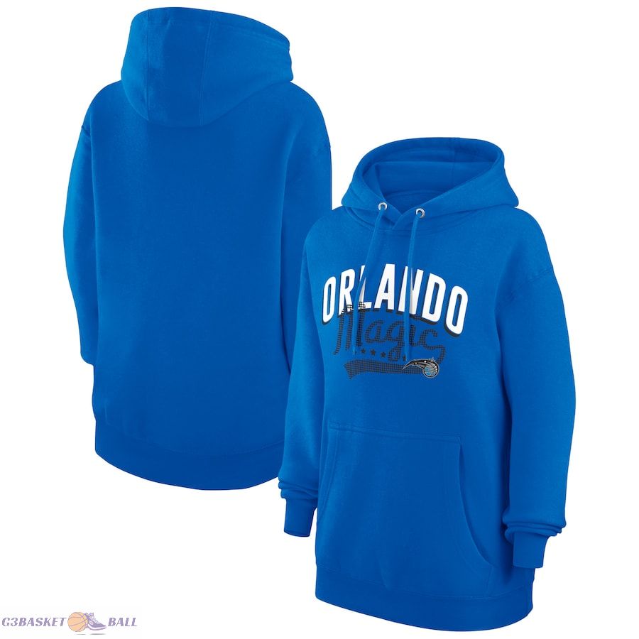 Women's Orlando Magic G-III 4Her by Carl Banks Blue Filigree Logo Pullover Hoodie