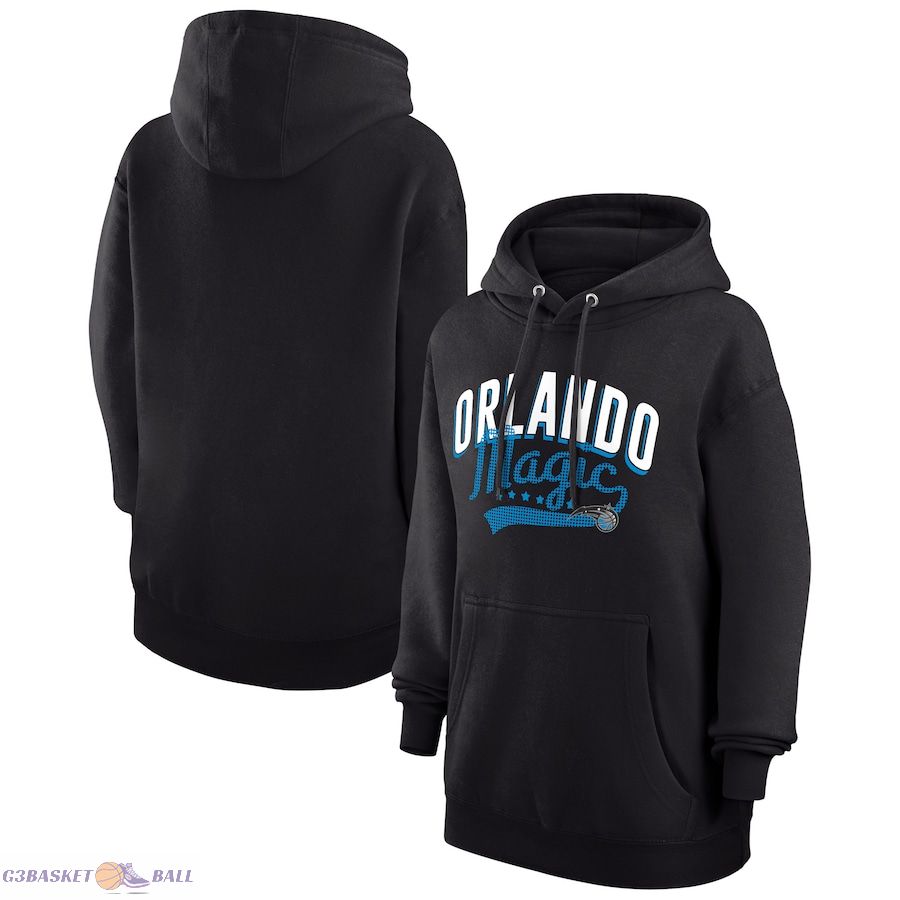 Women's Orlando Magic G-III 4Her by Carl Banks Black Filigree Logo Pullover Hoodie