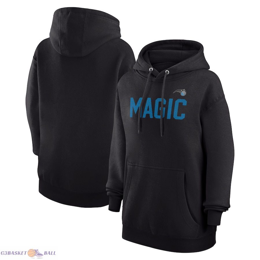 Women's Orlando Magic G-III 4Her by Carl Banks Black Dot Print Pullover Hoodie