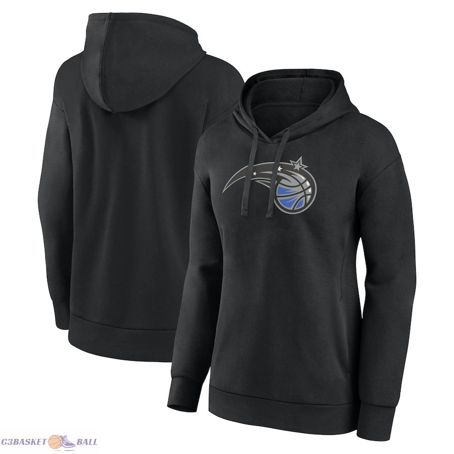 Women's Orlando Magic Black Primary Logo Pullover Hoodie