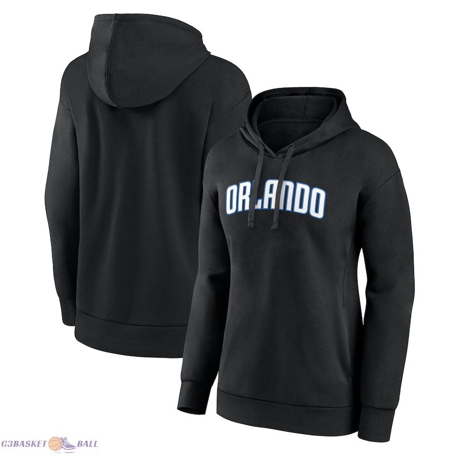 Women's Orlando Magic Black Alternate Logo Pullover Hoodie