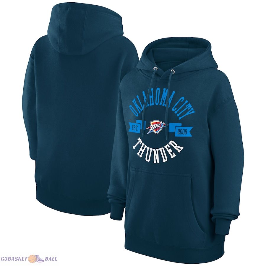 Women's Oklahoma City Thunder G-III 4Her by Carl Banks Navy City Pullover Hoodie