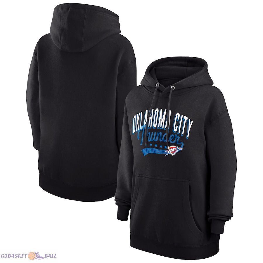 Women's Oklahoma City Thunder G-III 4Her by Carl Banks Black Filigree Logo Pullover Hoodie