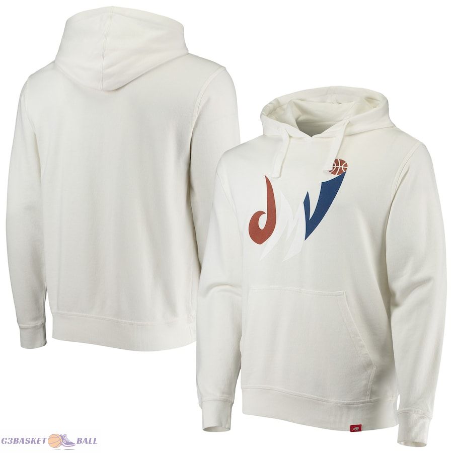 Men's Washington Wizards Sportiqe White Olsen Pullover Hoodie