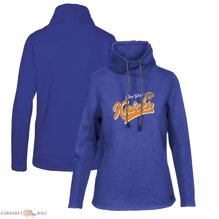 Women's New York Knicks Levelwear Blue Loop Retro Pullover Hoodie