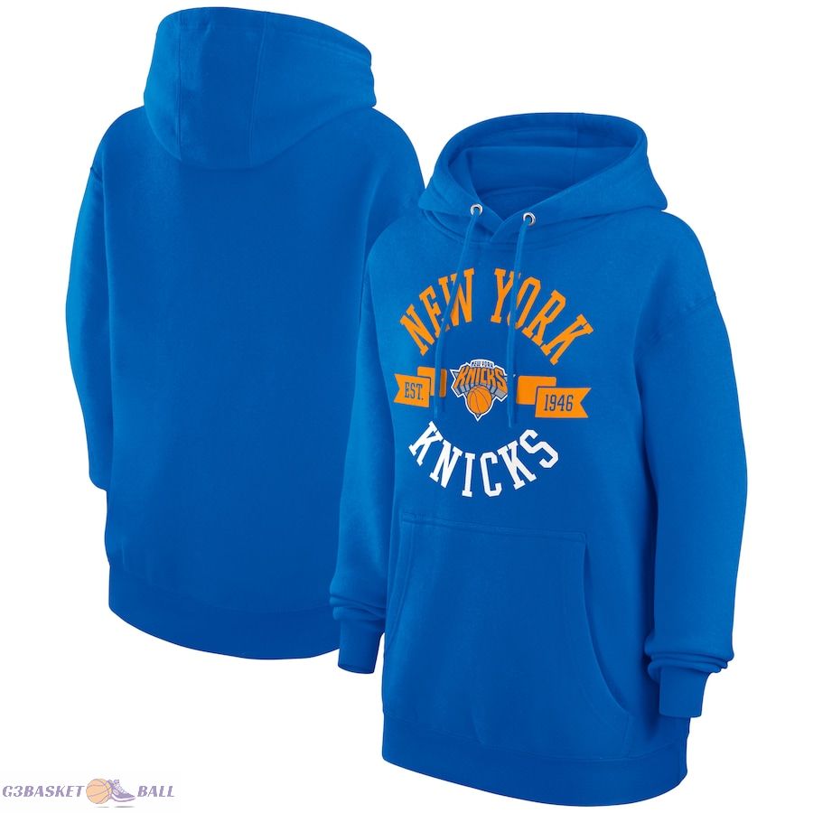 Women's New York Knicks G-III 4Her by Carl Banks Blue City Pullover Hoodie