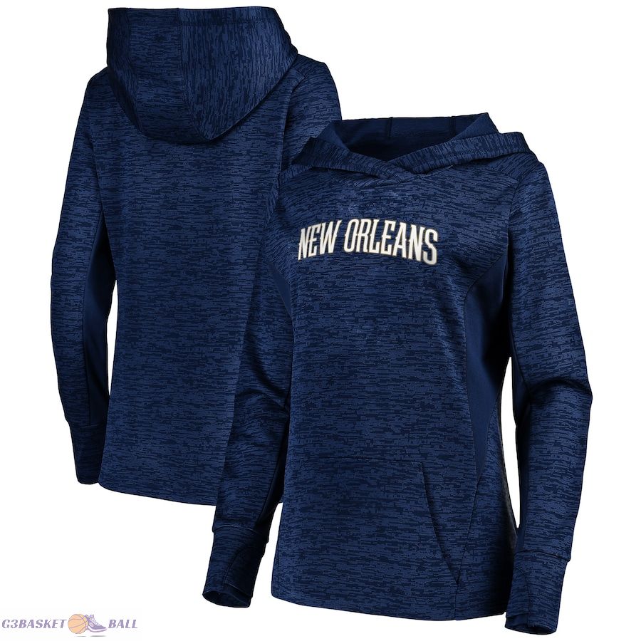 Women's New Orleans Pelicans Fanatics Navy Showtime Done Better Pullover Hoodie