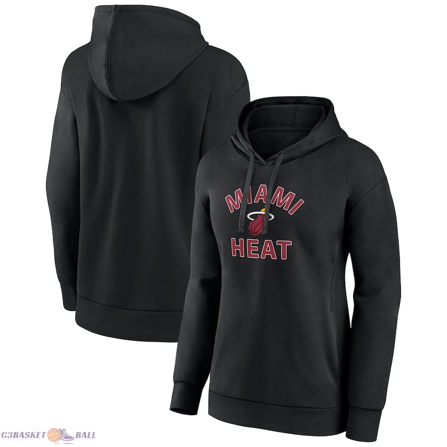 Women's Miami Heat Black Overtime Pullover Hoodie