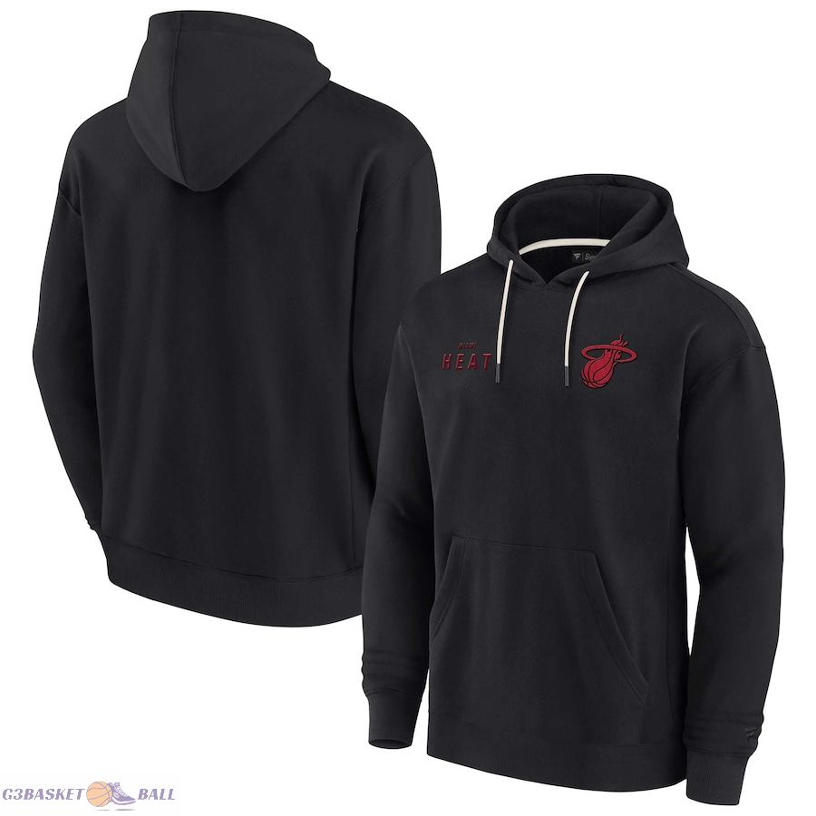 Unisex Miami Heat Fanatics Black Elements Super Soft Fleece Pullover Hoodie