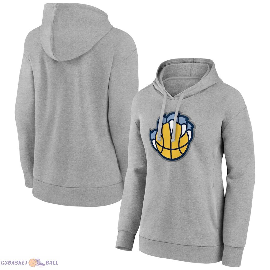 Women's Memphis Grizzlies Gray Alternate Logo Pullover Hoodie