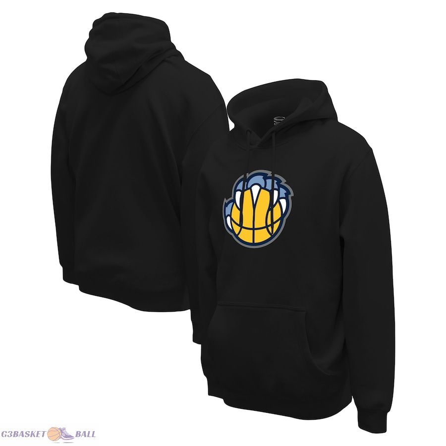 Unisex Memphis Grizzlies Stadium Essentials Black Primary Logo Pullover Hoodie