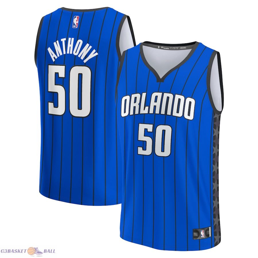 Youth Orlando Magic Cole Anthony Fanatics Royal Fast Break Player Jersey - Statement Edition