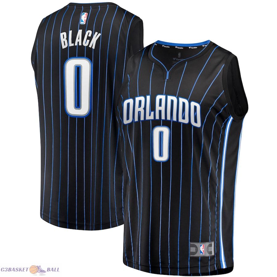 Youth Orlando Magic Anthony Black Fanatics Black Fast Break Replica Jersey - Icon Edition