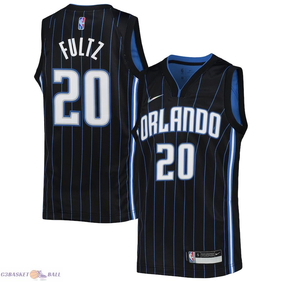 Youth Orlando Magic Markelle Fultz Black 2021/22 Diamond Swingman Jersey - Icon Edition