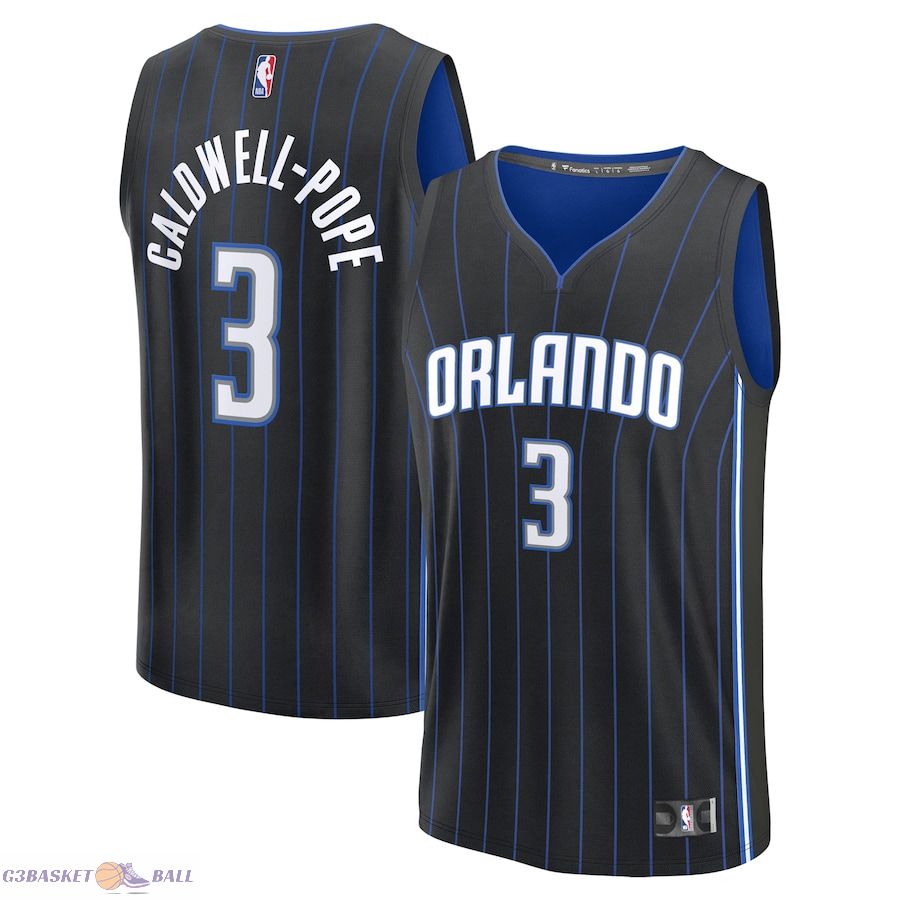 Youth Orlando Magic Kentavious Caldwell-Pope Fanatics Black Fast Break Replica Player Jersey - Icon Edition