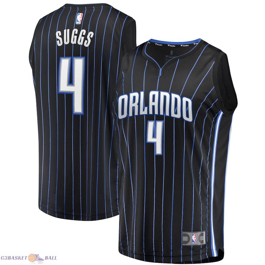 Youth Orlando Magic Jalen Suggs Fanatics Black 2021/22 Fast Break Replica Jersey - Icon Edition