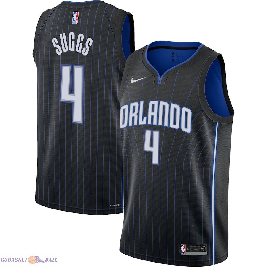 Youth Orlando Magic Jalen Suggs Black Swingman Jersey - Icon Edition