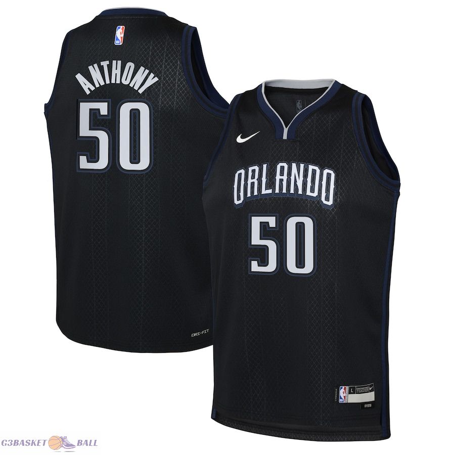 Youth Orlando Magic Cole Anthony Black 2022/23 Swingman Jersey - City Edition