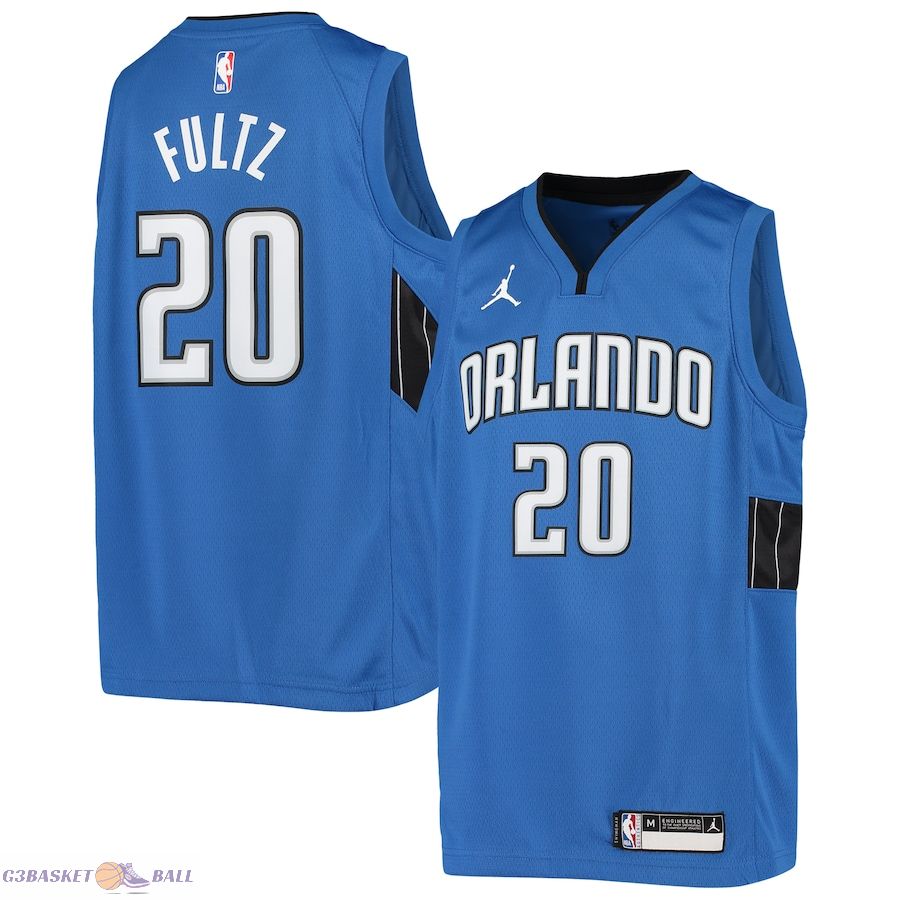 Youth Orlando Magic Markelle Fultz Jordan Brand Blue 2020/21 Swingman Jersey - Statement Edition