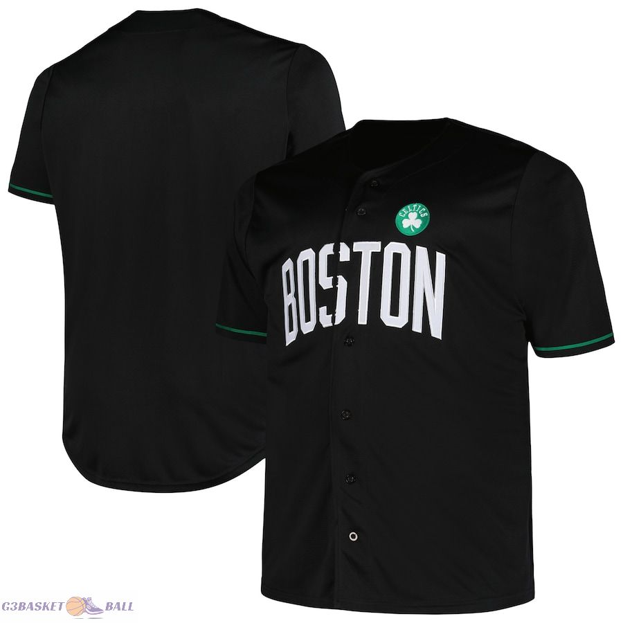 Men's Boston Celtics Profile Black Big & Tall Pop Jersey