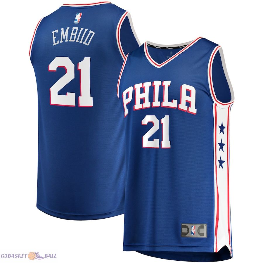 Youth Philadelphia 76ers Joel Embiid Fanatics Royal Fast Break Replica Player Jersey - Icon Edition