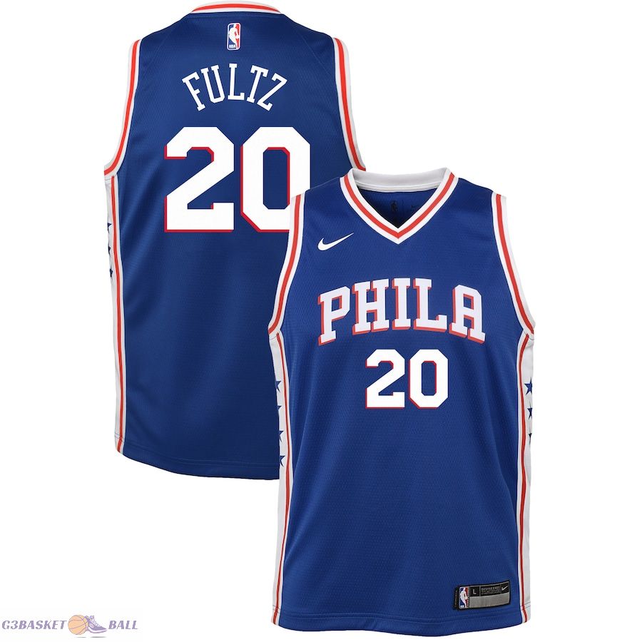 Youth Philadelphia 76ers Markelle Fultz Blue Swingman Jersey - Icon Edition