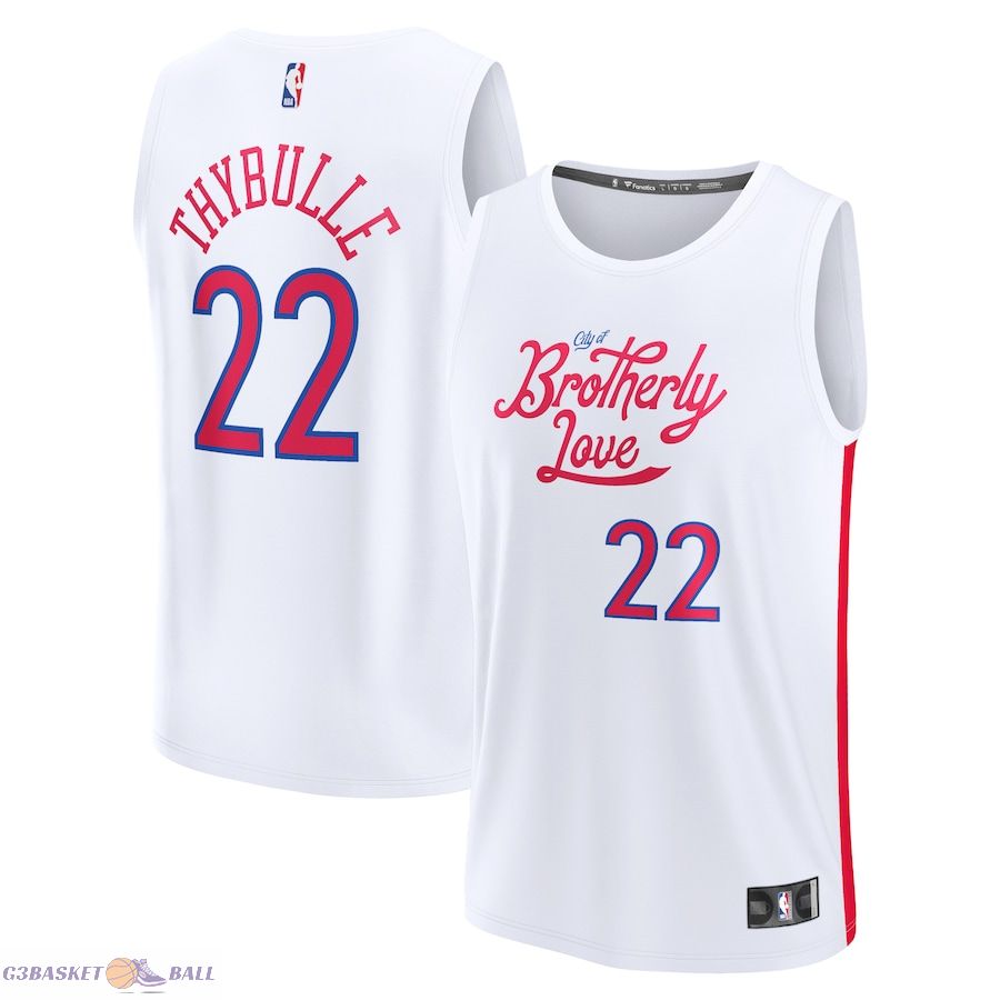 Youth Philadelphia 76ers Matisse Thybulle Fanatics White Fastbreak Jersey - City Edition