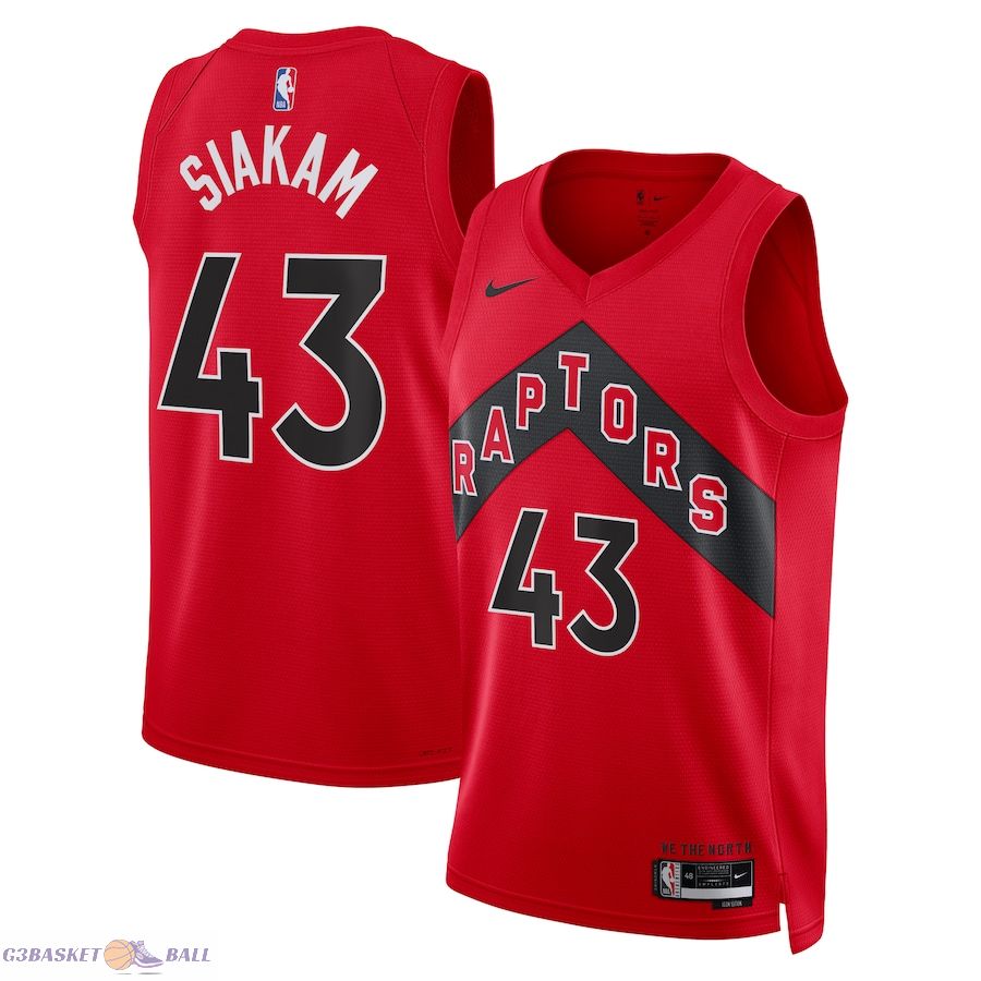 Unisex Toronto Raptors Pascal Siakam Red Swingman Jersey - Icon Edition