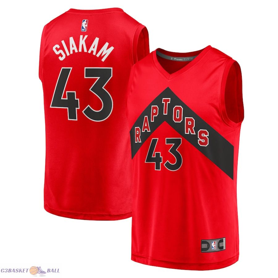 Men's Toronto Raptors Pascal Siakam Fanatics Red Fast Break Replica Jersey - Icon Edition