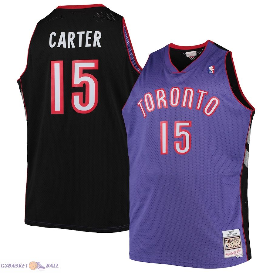 Men's Toronto Raptors Vince Carter Mitchell & Ness Purple Big & Tall 1999/00 Hardwood Classics Swingman Jersey