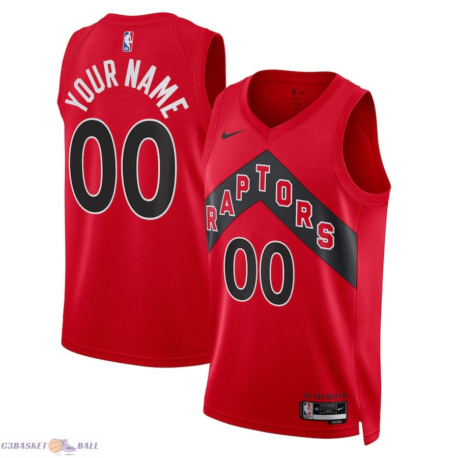 Unisex Toronto Raptors Red Swingman Custom Jersey - Icon Edition