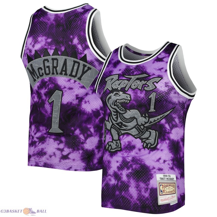 Men's Toronto Raptors Tracy McGrady Mitchell & Ness Purple 1998/99 Galaxy Swingman Jersey