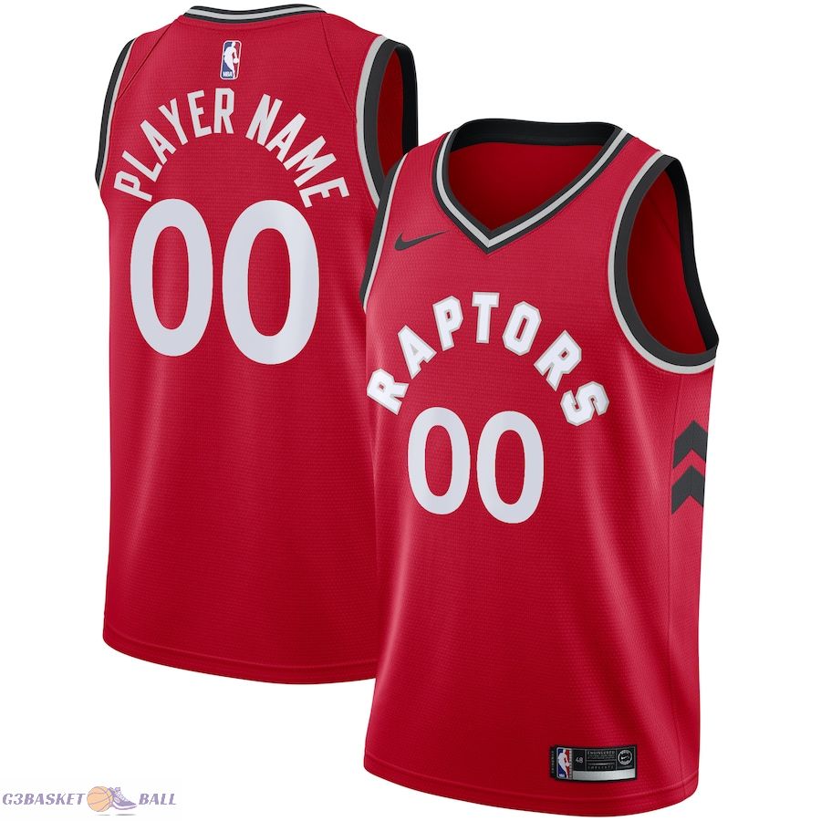 Men's Toronto Raptors Red 2020/21 Swingman Custom Jersey - Icon Edition