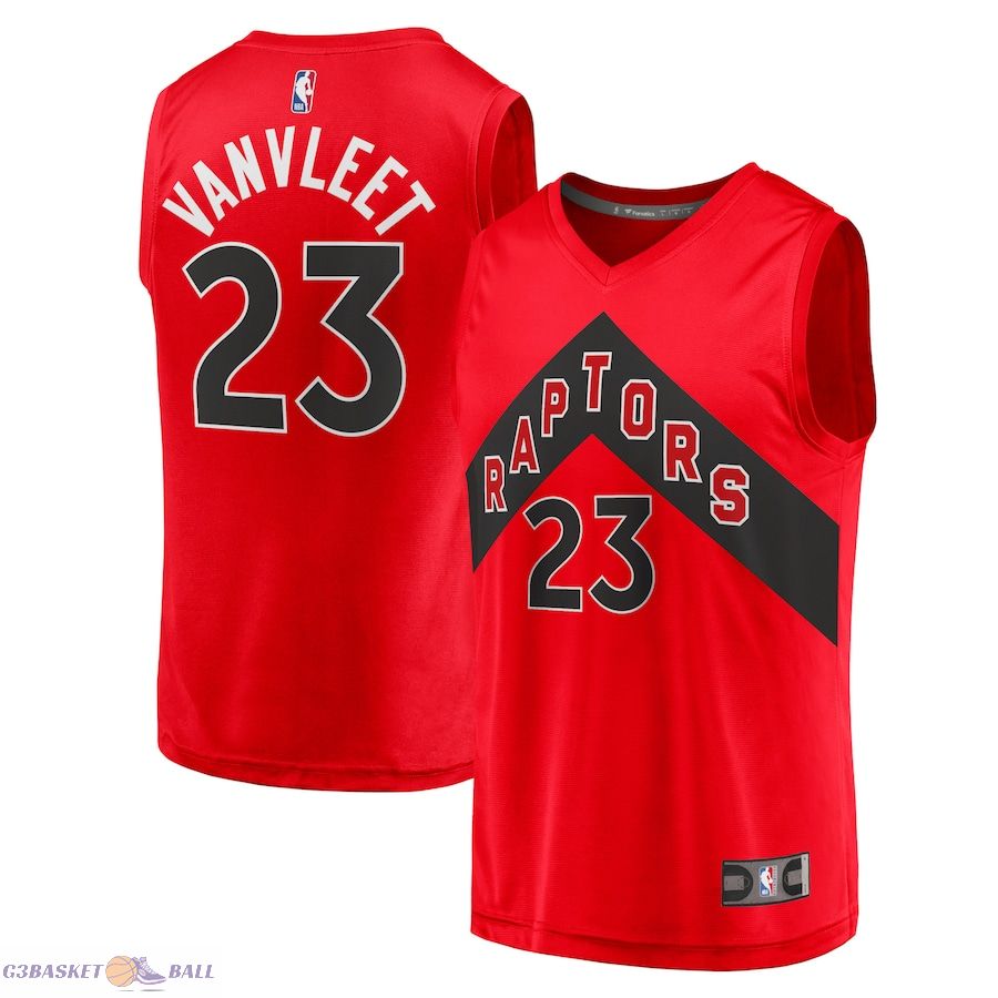 Men's Toronto Raptors Fred VanVleet Fanatics Red Fast Break Replica Jersey - Icon Edition