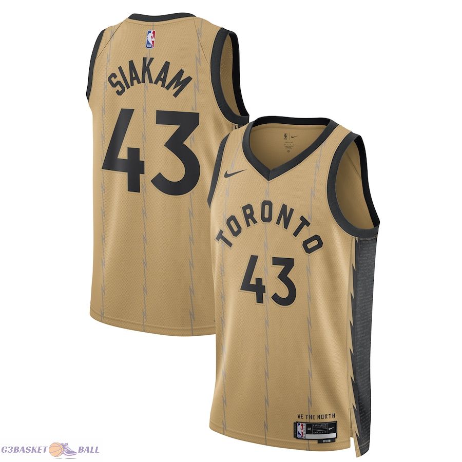 Unisex Toronto Raptors Pascal Siakam Gold 2023/24 Swingman Jersey - City Edition