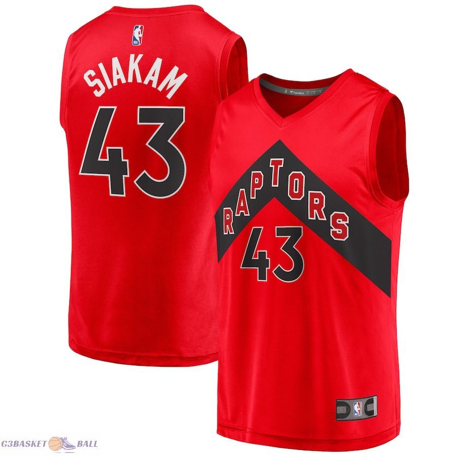 Youth Toronto Raptors Pascal Siakam Fanatics Red Fast Break Player Jersey - Icon Edition