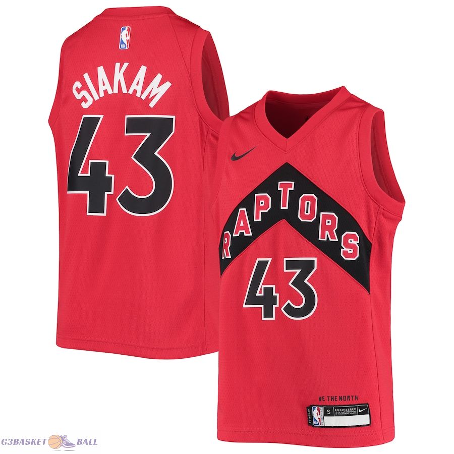 Youth Toronto Raptors Pascal Siakam Red Swingman Jersey - Icon Edition