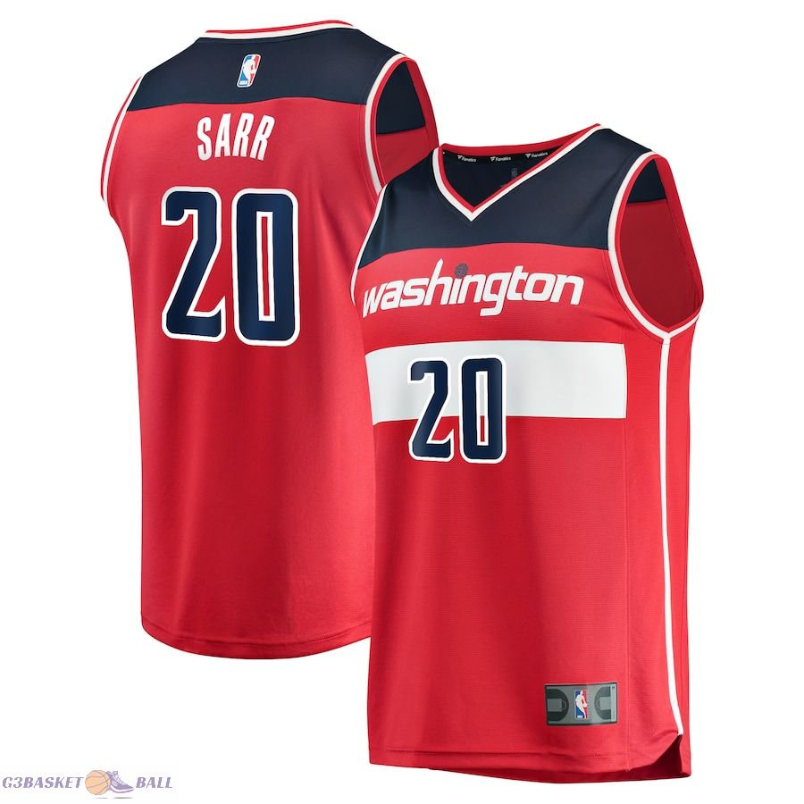 Men's Washington Wizards Alexandre Sarr Fanatics Red Fast Break Replica Player Jersey - Icon Edition