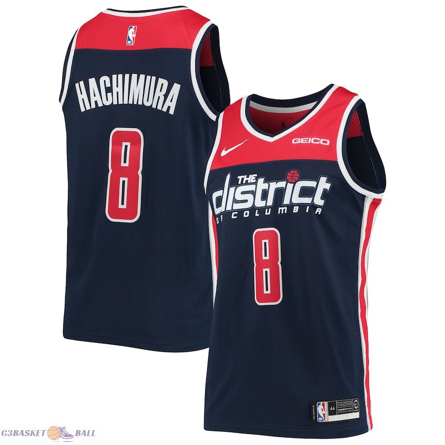 Men's Washington Wizards Rui Hachimura Navy Swingman Player Jersey - Icon Edition