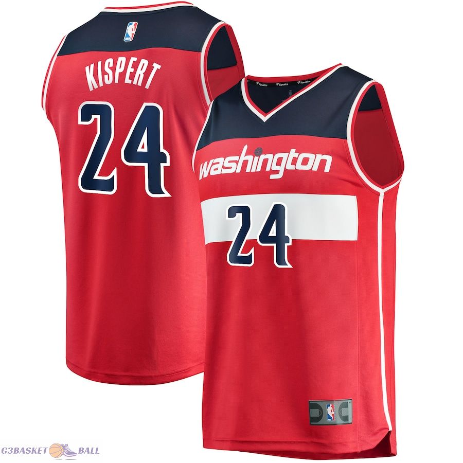 Men's Washington Wizards Corey Kispert Fanatics Red Fast Break Replica Jersey - Icon Edition