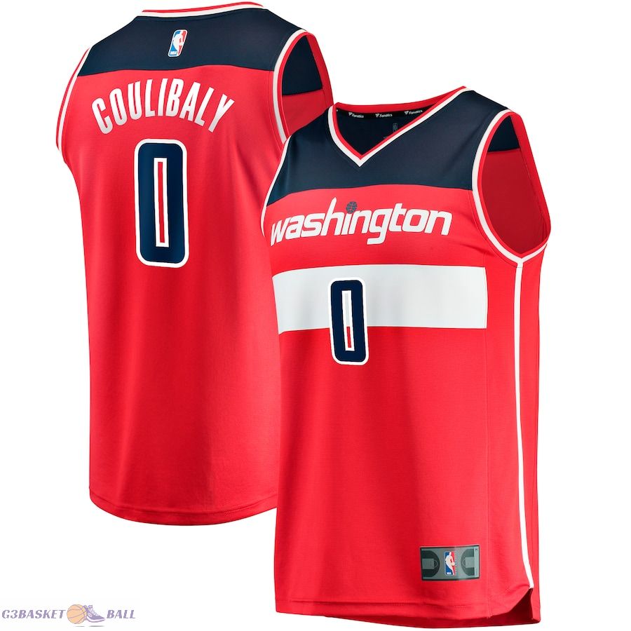 Men's Washington Wizards Fanatics Red Fast Break Replica Jersey - Icon Edition