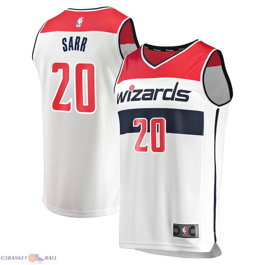 Youth Washington Wizards Alexandre Sarr Fanatics White Fast Break Replica Player Jersey - Association Edition