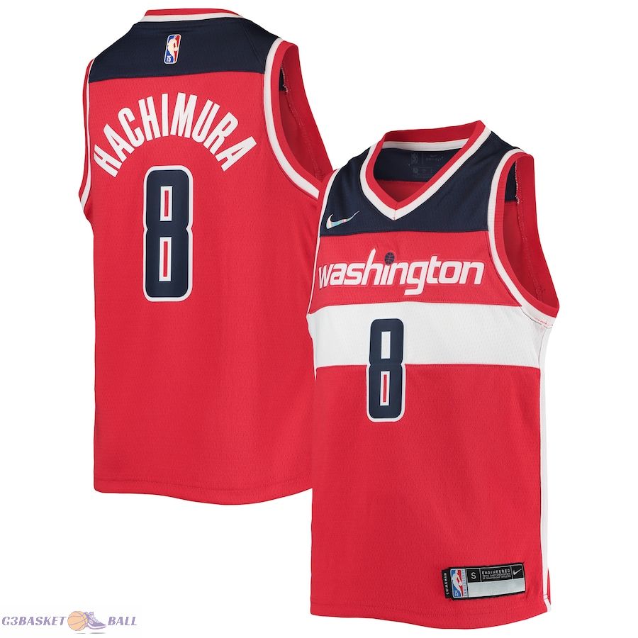 Youth Washington Wizards Rui Hachimura Red 2021/22 Diamond Swingman Jersey - Icon Edition