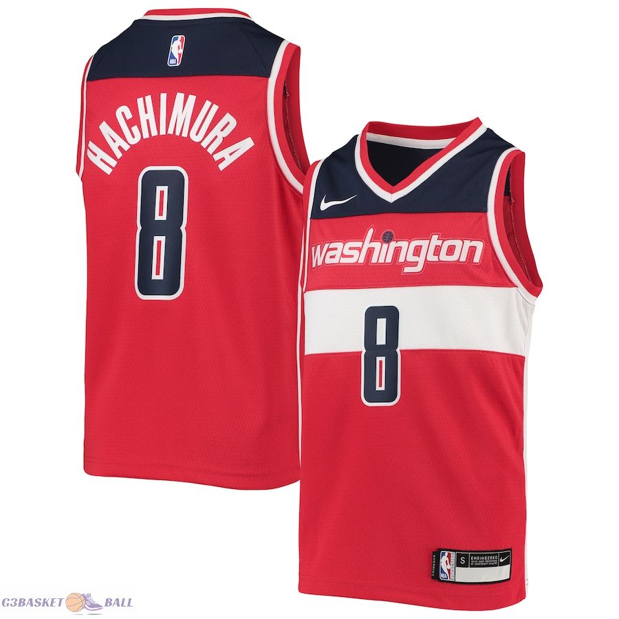 Youth Washington Wizards Rui Hachimura Red Team Swingman Jersey