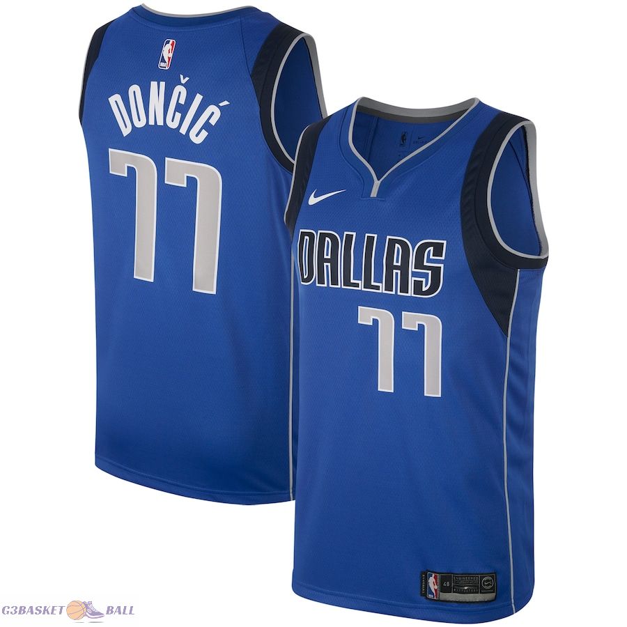 Men's Dallas Mavericks Luka Doncic Royal Swingman Jersey