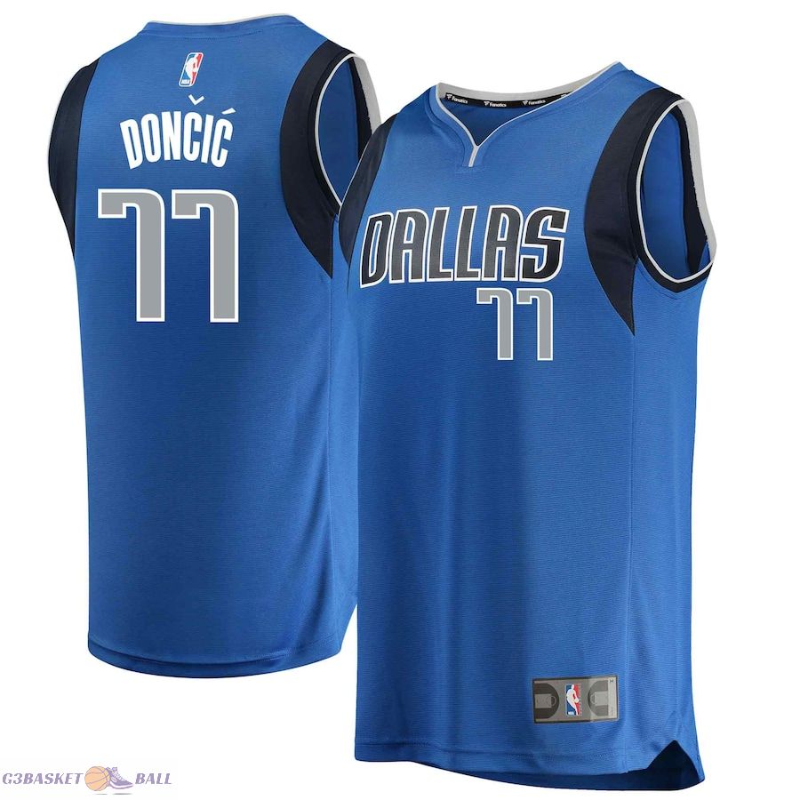 Men's Dallas Mavericks Luka Doncic Fanatics Blue Replica Fast Break Jersey - Icon Edition