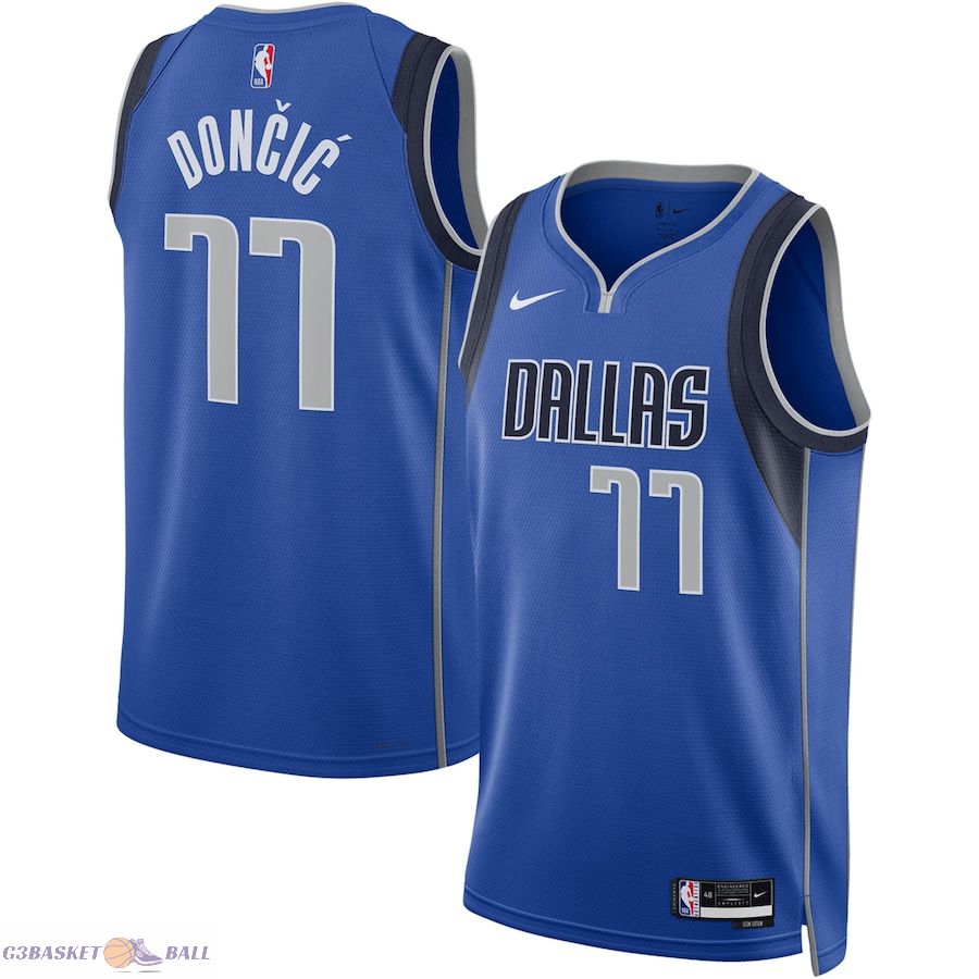 Unisex Dallas Mavericks Luka Dončić Blue Swingman Jersey - Icon Edition